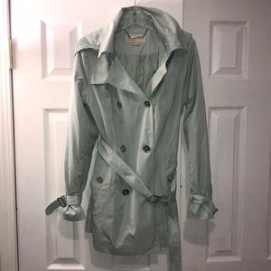 Michael Kors Teal Raincoat